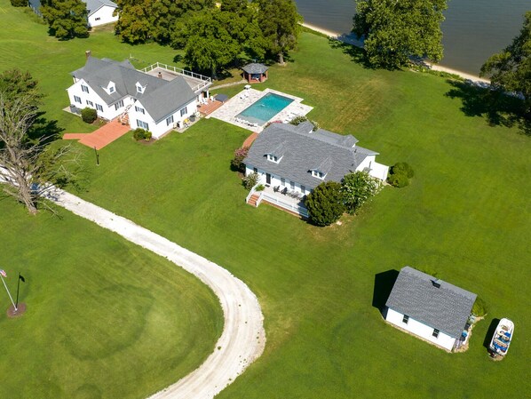 Massive estate with solitude and a private sandy Beach!