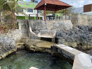 Sea Wall looking at Backyard