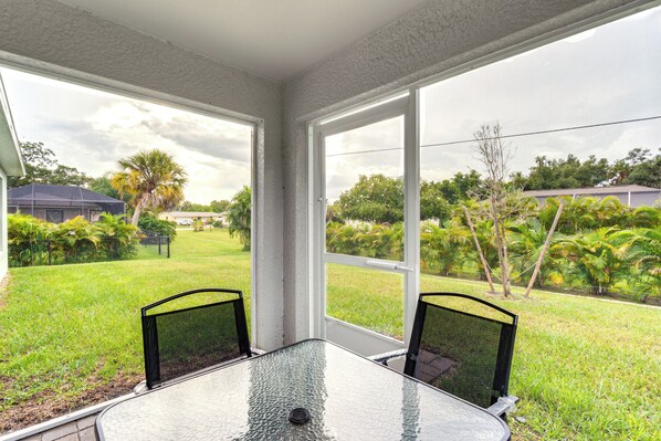 Port Charlotte Vacation Rental | 4BR | 2BA | 1,500 Sq Ft | Small Step for Entry