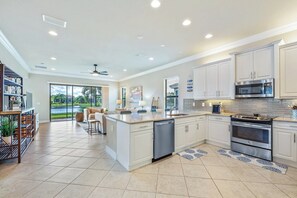 Fully stocked kitchen with all the comforts of home