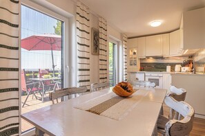 Kitchen and dining area