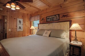 Downstairs Bedroom with King-Sized Bed