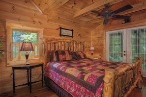 Upstairs Bedroom with King-Sized Bed