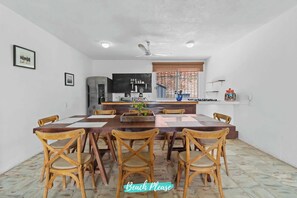 Dining area and kitchen