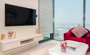 Chill out in style with our living room’s comfy seating and TV, ideal for relaxing after a day of adventure.