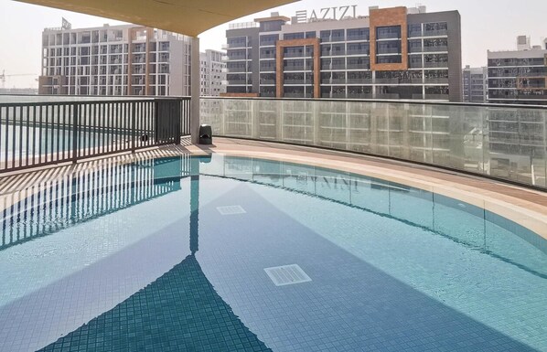 Dive into relaxation – our sparkling swimming pool is perfect for a refreshing swim or a leisurely lounge.