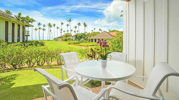 Kiahuna Plantation #31 - Covered Dining Lanai - Parrish Kauai