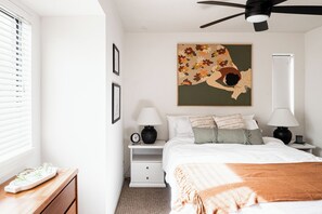 Modern Queen Bedroom Space with comfort in mind.