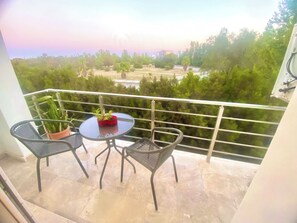 Private balcony.