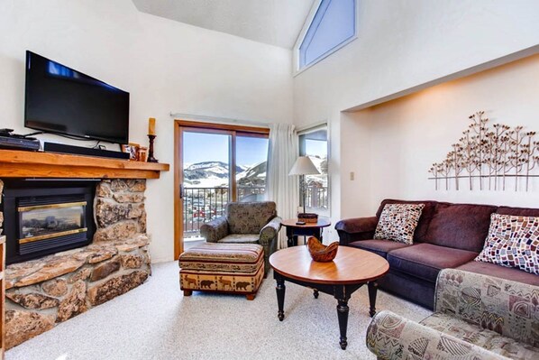 Sit back and relax in the bright and spacious living area.