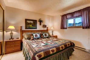 Drift to sleep in the comfy bed in 2 of the bedrooms.