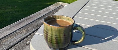View: Coffee on the deck