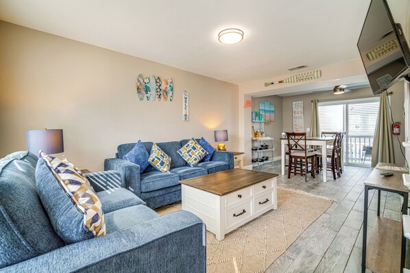 Brigantine Vacation Rental | 2BR | 1.5BA | Stairs Required | 750 Sq Ft