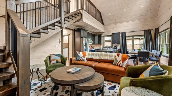 The open design allows your group to be together and fosters togetherness and conversations