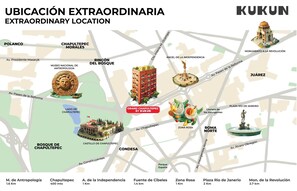Majoituspaikan kartta