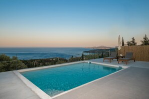 Exquisite pool details with breathtaking sea views.