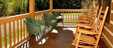 Relax on the porch and enjoy the view