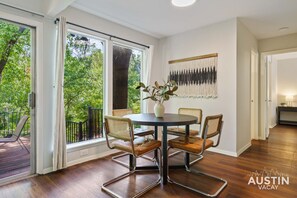 Dining area off of the kitchen
