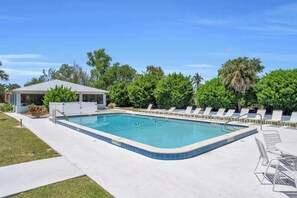 The community pool and pool deck at Coconut River - our guests have full access to this