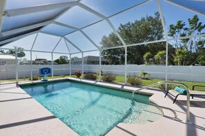 Screened in Heated Pool