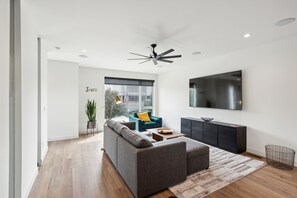 Indoors, Home Decor, Ceiling Fan, Floor, Flooring