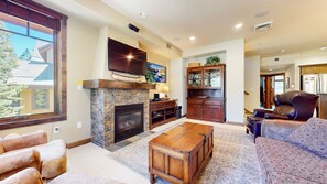 Furniture, Indoors, Living Room, Home Decor, Fireplace