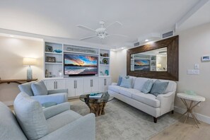 Living room and engineered hard wood floors