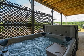 Relax in the hot tub