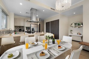 Whether it’s a family feast or a romantic dinner, this inviting space sets the perfect ambiance for every meal. With comfortable seating and a beautifully designed atmosphere, you’ll love making memories around the table.