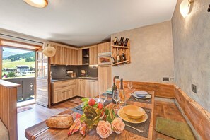 Kitchen and dining area