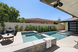 Pool and hot tub.