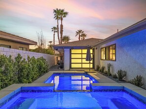 Pool and hot tub.