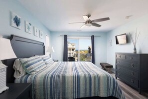 Top Level Master King Bedroom with Deck Access