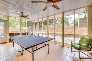 Screened-In Patio | Ping-Pong Table