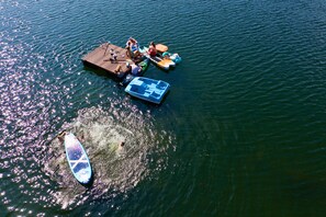 We have a floating dock in the lake from June - October. 