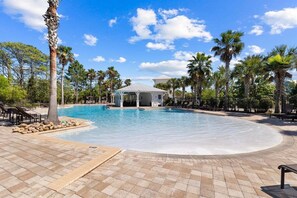 Enjoy the zero entry pool at "The Gathering Place", an exclusive benefit of the Naturewalk Community!