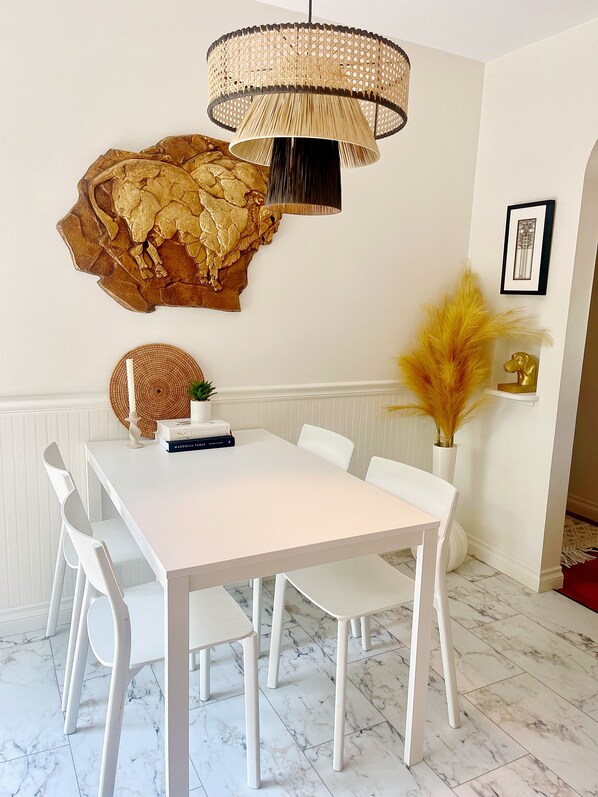 Take some time for minimalism, relax and gather in a beautiful MCM home!