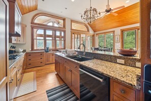 Indoors, Lamp, Kitchen, Hardwood, Ceiling Fan