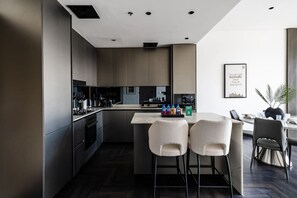 The highland and the kitchen area