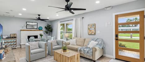 Enjoy the airy, open living room area—designed for comfort, connection, and relaxation!