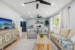 Unwind in our spacious living room—bright, open, and perfect for relaxing or making memories with loved ones.