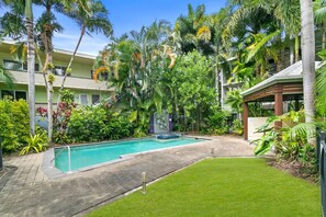 Complex pool area