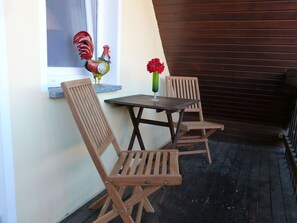 Kleiner Balkon an den Ferienwohnungen