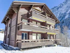 Siding, Snow, Winter, Plank, Log Cabin, Lumber, Hardwood, Balcony, Freezing, Mountain Village