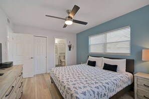Master Bedroom with en-suite full bathroom tastefully decorated with serene colors and comfort
