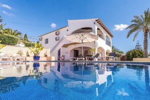 Casa Lujo swimming pool, can be heated in winter. (Heated pool extra cost)