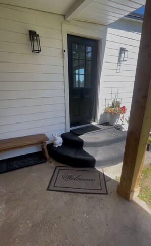 Welcome to your home away from home-please remove your shoes thank you