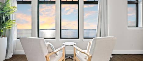 Lake view from the living room