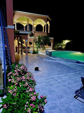 Pool Deck at night