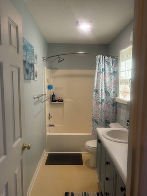 Attached to Queen Suite private for your convenience. Spa bath mat available
